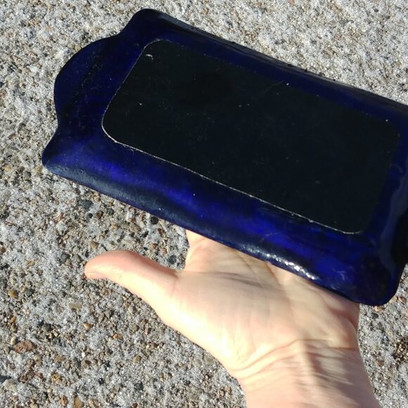 Vintage Mid Century Modern Enamel on Copper Millefiori Tray - Picture 7 of 9